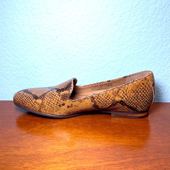 Vionic Willa Boa Print 8.5 Shoes Brown Tan Slip On Loafers NICE! Dress Comfort - Picture 3 of 11